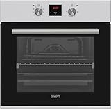 Svan Horno MultifunciónCon Ventilador Inox SHM10700DX. Capacidad 69 Litros, 1200W, 10 Programas, Interior Esmaltado, Fácil Limpieza, Eficiencia Energética Clase A