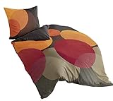 Bierbaum, Mako-Satin Bettwäsche , Designed in Germany, 6155 kakao 09, 135x200 cm + 80x80 cm