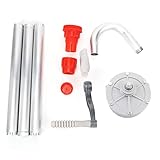 Manuelle Ölabsaug-Handpumpe, Benzin-Kraftstoffspender, selbstansaugende Handkurbelpumpe mit 25-mm-Aluminiumrohr, für die Übertragung von Dieselöl, Motoröl, Kerosin und Wasser