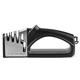 FLEXMAN 4 in 1 Messerschärfer, 4 Stufiger Scherenschärfer, Taschenmesserschärfer, Küchenmesserschärfer für Küchenmesser, Obstmesser, Kochmesser, Scheren