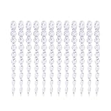 Festival Hanging Dekoration Weihnachtsbaumeis Säule Ornament Festival Hängende Eissäule Requisiten Weihnachtsbaum Anhänger 12pcs Weihnachtsbaum Ornament