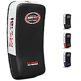 Farabi Sports schlagpolster für Coaching, Training, Kickboxen Curved Kick Pads, schlagpolster Kampfsport trittpolster MMA Muay Thai Pads X 1 Stück Single (Black)
