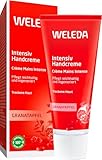 WELEDA Bio Intensiv Handcreme Granatapfel - Naturkosmetik Handpflege Creme beugt Pigmentflecken vor, Nachhaltige Feuchtigkeitscreme mit Sheabutter & Orange-Vanille Duft für trockene Hände (1x 50ml)