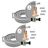 BKEPDY Zeckenhalsband für Hunde 2 Stück Zecken Halsband für Katze Flohhalsband Verstellbar Zecken Halsband für Hunde und Katze 100% Natürlichen Inhaltsstoffen