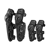 Scoyco 4 Stück Knieprotektoren Motorrad Knieschoner 2 in 1 Ellenbogen Guard Pad