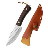 ELAYARD Ergonomisches Kochmesser aus Tragbares Hackmesser mit Messerschutz zum Schneiden und Fleischbearbeiten für Camping und Zuhause