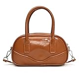 BIOSA Hand-Bowling-Tasche, PU-Leder, Umhängetasche, vielseitige, lässige, kleine quadratische Tasche for Damen, Arbeit, Einkaufen, Reisen
