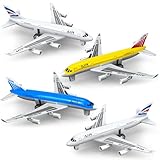 Tcvents Flugzeug Spielzeug, Metall Pull Back Flugzeug Spielzeug für 3 4 5 6 Jahre Jungen Mädchen, Diecast Flugzeuge Modelle, Geschenke für 6 jahrlge Jungen Kinder