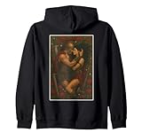 Spartan Warrior & Amazonian Warrior Embrace Grafik Kapuzenjacke