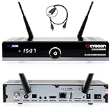 OCTAGON SF8008 UHD 4K Supreme Combo + 2TB Festplatte INTERN, Sat- Kabel- & DVB-T2 Receiver, E2 Linux & Define OS, mit Aufnahmefunktion, M.2 M Key, Gigabit LAN, Kartenleser, Sat to IP, WiFi