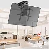Tv Deckenhalterung Elektrisch - 0-85° Nach Unten Klappbarer Motorisierte Decken TV Halterung, Motorisierte Herunterklappbare TV Dach Deckenhalterung, Versteckter Herunterklappbarer TV-Lift(Min250-Max8