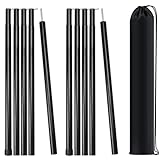 MI CASA Teleskop Zeltstangen 2er Set, Zeltstange Teleskopstange für Campingzelte, Zeltstangen Alu Aufstellstange 50-200cm Verstellbare Stangen für Sonnensegel & Tarps, Leichtgewicht, Inkl. Tragetasche