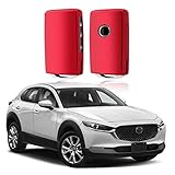 SHAOHAO Schlüssel Hülle für Mazda 3 CX-30 CX-5 CX-8 TPU Silikon Autoschlüssel Schlüsselhülle Autofernbedienungen Schutzhülle(Rot)