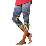 Puramala 3/4 Hose Damen Sommer Farbwechsel Sommerhose Mit Kordelzug Bunt Sporthose Leicht Sweathose Für Frauen Baggy Jogginghose Mittlere Taille Laufhose Schicke Sport Shorts