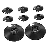 Milisten 25 Stück Schnee Und Schlammkorb Aufsatz Gehstock Schutz Wanderstock Schneekörbe Winter Skistock Körbe Trekkingstock Spitzen Ersatz Schutz Schneestock Körbe Schwarz