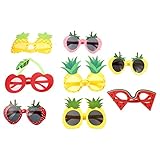 OATIPHO 8St lustige Brille Kinderbrille Neuheit Party Brille Sonnenbrillen für Cosplay-Brille Gläser Obst faschingsbrille karnevalsbrille Foto-Prop-Brille Strandsonnenbrille Plastik