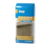 Knauf Flexkleber Großformat, Klebe-Mörtel, Fliesenkleber – Fliesen- und Naturstein-Kleber für Boden, innen und außen, 20-kg