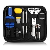 MXTIMWAN Uhrenwerkzeugset,Uhren Reparatur Set,Uhr Reparatur Uhrmacherwerkzeug Set,Uhrenarmband Werkzeug zum Einstellen und Ersetzen von Armbändern,Uhren Reparaturset zum Uhren Batteriewechsel