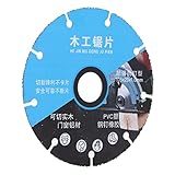 Kikumi Kreissägeblatt, Sägerad-Trennscheibe aus Hochmanganhaltigem Stahl für die Holzbearbeitung, PVC, Feiner Sägezahn, Stabile Struktur, Kompakte Größe, Geringes Gewicht