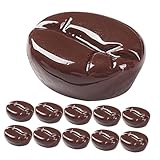 Mikinona 30 Stück Teiliges Resinierter Kaffeebohnen Modell Realistische Nachbildung Langlebig und Wiederverwendbar Leichte Dekoration für Foto Requisiten Schmuck und Handyhüllen für