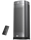 Dreo 16 Inch Electric Heater, Energy Efficient Space Heaters with Thermostat, 70° Oscillating Remote Control 3 Mode Tip-over & Overheat Protection, Silent Ceramic Fan Heater for Home