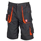 Urgent URG-A 54 Berfus Arbeit Kurz Hose Sommer, Graphit/Orange