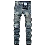 Motorradhose für Herren, Motocross-Hose, Ohne Reißverschluss, Bundweite: 79 cm