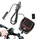 Qfdiwr Fahrradcomputer, wasserdichter Fahrradcomputer, leicht zu lesende Anzeige | Praktischer Kilometerzähler für Fahrräder, fixierbares Design, für eine präzise