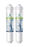 2x Aquahouse UIFS kompatibel Kühlschrank Wasserfilter für Samsung DA29-10105J HAFEX/EXP WSF-100 Aqua-Pure Plus (nur externer Filter)