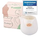 Badefee Massagekerze KUSCHELZEIT - weiße Malve