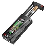 VOBOR Digitaler Batterietester für Alle Batterien, Universal Universal Batterie Tester mit LCD Anzeige, Batterie Messgerät für AAA, AA, C, D, 9V & 1,5V Knopfzellen