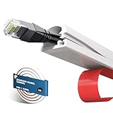 shinfly 1m Silikon Kabelkanal Flexibel für EIN Kabel, Kabelkanal Weiß Selbstklebend, Flexibler Kabelschacht für Kabels, Kabeltunnel Ideal für Wand-, Boden- & Decke Kabelmanagement