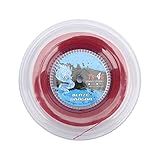 XZXCVN Polyester Tennissaiten 1,3mm 200m Rolle Rot für Training und Freizeit - Hohe Haltbarkeit, Optimale Kontrolle, Ideal für Amateurspieler