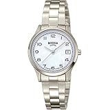 Boccia Damen Analog Quarz Uhr mit Titan Armband 3324-01