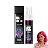 Haarspray Farbe, Lila Haarspray, Haarfarbe Spray Auswaschbar, Für Mädchen Haarfarbe Haar spray für Kinder Und Erwachsene, Für Karneval, Halloween, Cosplay, Party (rot)
