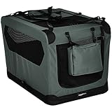 Amazon Basics - Faltbare weiche Haustiertrage, hohe Qualität, 76 cm, Grau