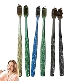 Sanfte Zahnbürste | Hygiene Handzahnbürste,6 Stücke Ergonomischer Griff,Für Damen Herren Senioren Reise Alltag Bad Büro