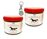 ILODA Einkaufswagenchip aus Metall + 2x 500ml Pferdebalsam Gel grün, Pferdesalbe, Pferdegel kühlt, belebt und entspannt, wohltuend für Rücken und Beine