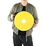 Tnfeeon Box-Schlagschutz, Leichtes Trainingspolster mit Verstellbarem Armband, Strapazierfähiges PU-Leder, 34 X 17 cm, Kickbox-Ausrüstung für Heimtraining, Geeignet für Erwachsene und (Yellow)