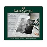 Faber-Castell 115224 - Bleistifte Set Pitt Graphite Matt & Castell 9000, 20-teilig, inkl. Papierwischer, Radierer, Knetradierer und Spitzer