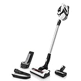 Bosch Akku-Staubsauger Unlimited Serie 8 BKS811MTB, kabelloser Handstaubsauger, beutellos, Hygiene-Filter, hohe Saugleistung, lange Laufzeit, Fugendüse, alle Bodenarten, weiß