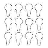 Healifty 20PCS 20pcs Vorhangring mit Clips Edelstahl Vorhangclips öffnete Gardinenringe Vorhangklammer für Vorhang Duschvorhang Gardinenhaken (Silberr)