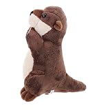 Toyvian Otterpuppe stofftier Otter kleine Kuscheltiere Plüschtiere Tierspielzeug Kuscheltiere für Jungen Kuscheltiere für Mädchen Niedliche Sache süße Kuscheltiere Baumwolle