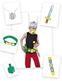 Asterix and Obelix Accessory Set Asterix 5-Piece Multi-Coloured (Children's Costume)