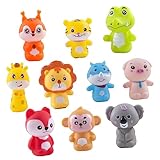 MAJORMENCH 2Sätze Fingerpuppen Niedliche Handfingerpuppen aus Hochwertigem Material Fingerspielzeug für Kleinkinder Rollenspiele Geschichtenerzählen und Kreative