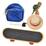 Bartagame Outfits | 3 Teile Kleines Verstellbares Eidechsen Skateboard | Zubehör Für Bartagame Terrarium - Für Klettern Verkleiden Reptil Echse Schildkröte Käfig Becken Terrarium Zuhause Outdoor