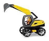 Lena 04511 TRUXX² Bagger, Baustellenfahrzeug ca. 35 cm, robuster Schaufelbagger mit funktionstüchtiger Schaufel und vollbeweglicher Spielfigur, für Kinder ab 2 Jahre, Sandbagger, Large