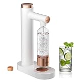 HOMELUX Wassersprudler, Sprudelwasser Maschine Mit 1L PET-Flaschen Bpa-Frei, Soda Maker, Wasser Sprudel GeräT, Water Carbonator, Zum Sprudeln Von Leitungswasser (weiß)