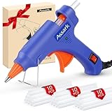 Assark Heißklebepistole Klebepistole Mini Heißklebepistolen mit Heißklebesticks für Schule, Handwerk, Kunst oder, schnelle Reparaturen zu Hause, 20 W (Blau N), HL-E 20W