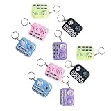 THINCAN Elektronischer DJ Controller Hanging Anhängerschlüsselkettenpaket Von 10 Mit Musikalischer Knopfsteuerung Für Musikliebhaber Tasche Ornament DJ Controller Keychain